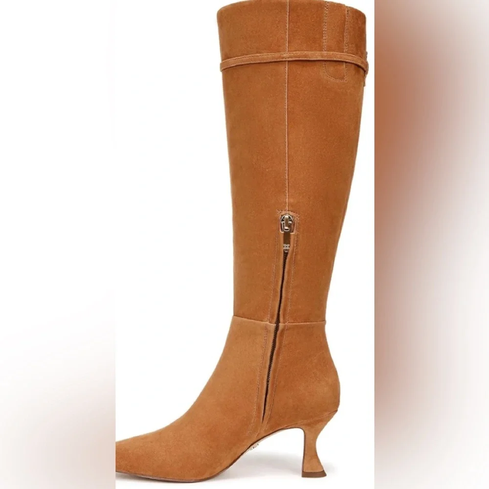Sam Edelman Tan Over the Knee Boots with Classic Silhouette